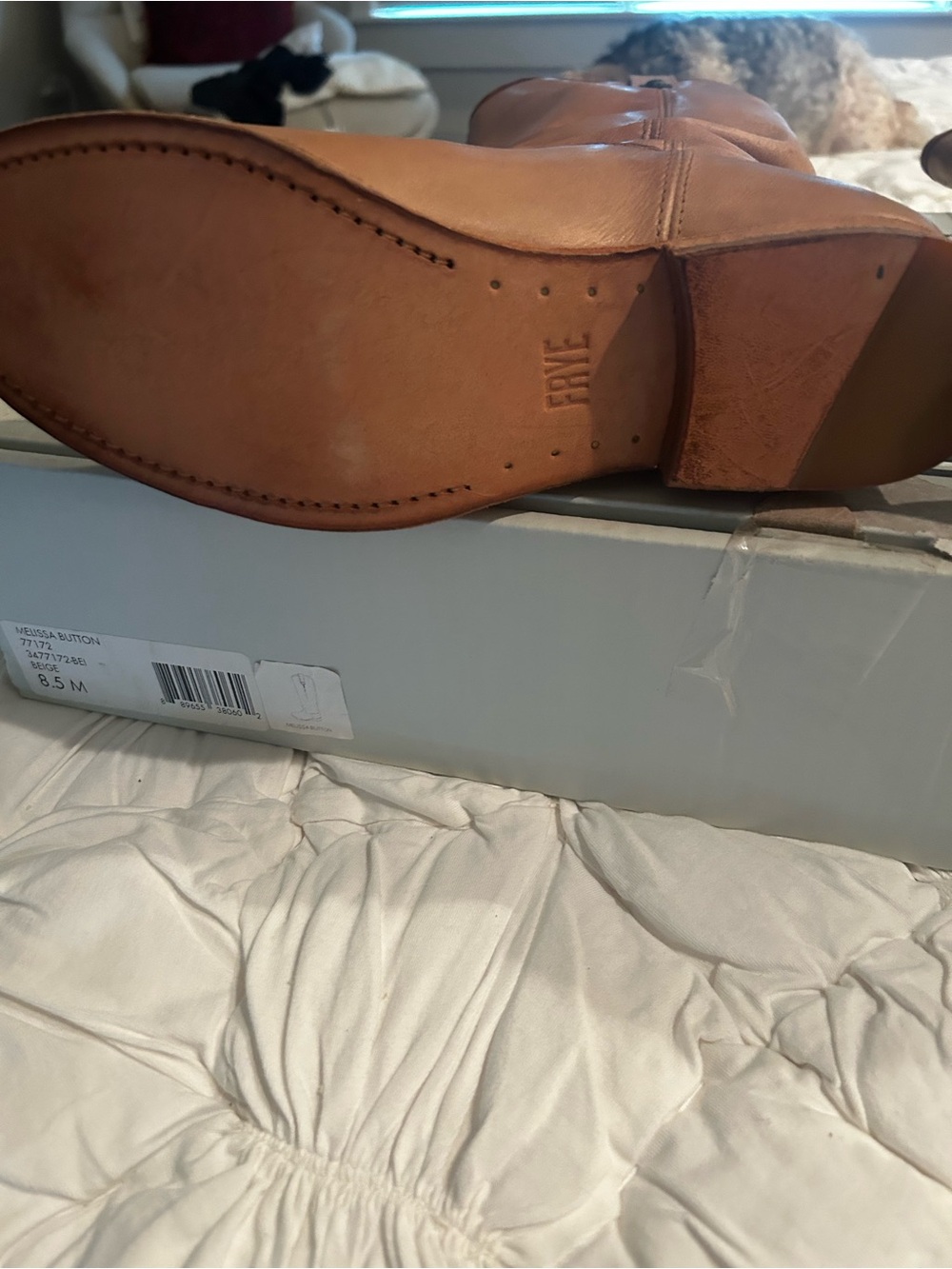 Frye Women's Brown Leather Tall Boots - Picture 5 of 7